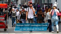 México registra 596 muertes y contagios 9 mil 697 por Covid en 24 horas