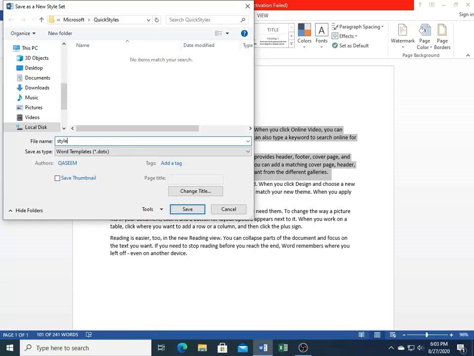 Microsoft Word 2013 Hindi Urdu tutorials How to use Design tab - class 23 | Technical Buddy