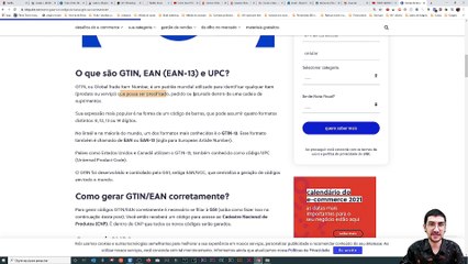 Porque todos produto precisam ter código Gtin ou Ean? O que influencia? Lista de sites que eu compro