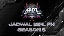 Jadwal MPL PH Season 8 | Schedule MPL PH S8 Week 1-7