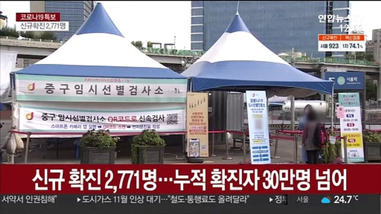 신규 확진 2,771명…누적 확진자 30만명 넘어