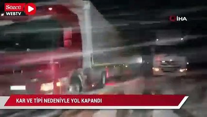 Download Video: Yollar kapandı, araçlar mahsur kaldı