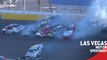 Huge wreck on Stage 1 restart for Xfinity Series; multiple playoff drivers involved