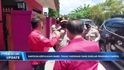 Kapolda Kepulauan Bangka Belitung Tinjau Pelaksanaan Vaksinasi yang Diselenggarakan Sejumlah Parpol di Pangkal Pinang dan Kabupaten Bangka Belitung