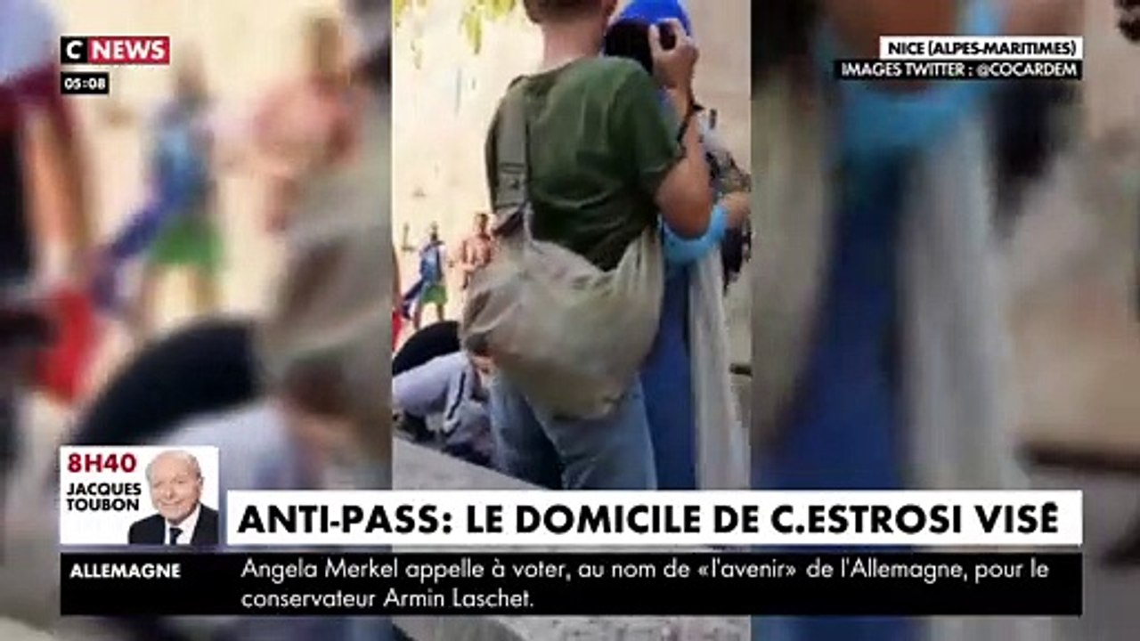 Les images des manifestants hostiles au pass sanitaire qui ont tenté de rejoindre hier le domicile personnel de Christian Estrosi, le maire de Nice