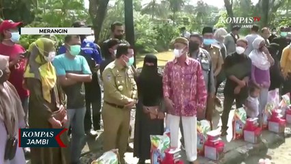 Gubernur Jambi Bantu Korban Kebakaran Pasar Bawah Bangko