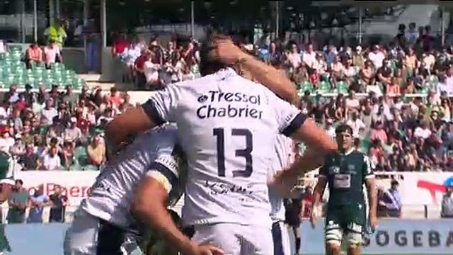 TOP 14 - Essai de Pierre LUCAS (MHR) - Section Paloise - Montpellier Hérault - J04 - Saison 2021/2022
