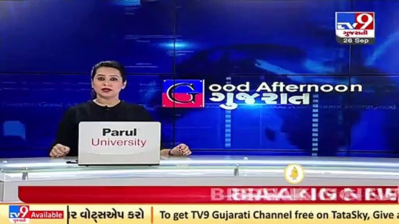 Traders, Commuters protest with banners over poor condition of roads in Jetpur, Rajkot _ TV9News