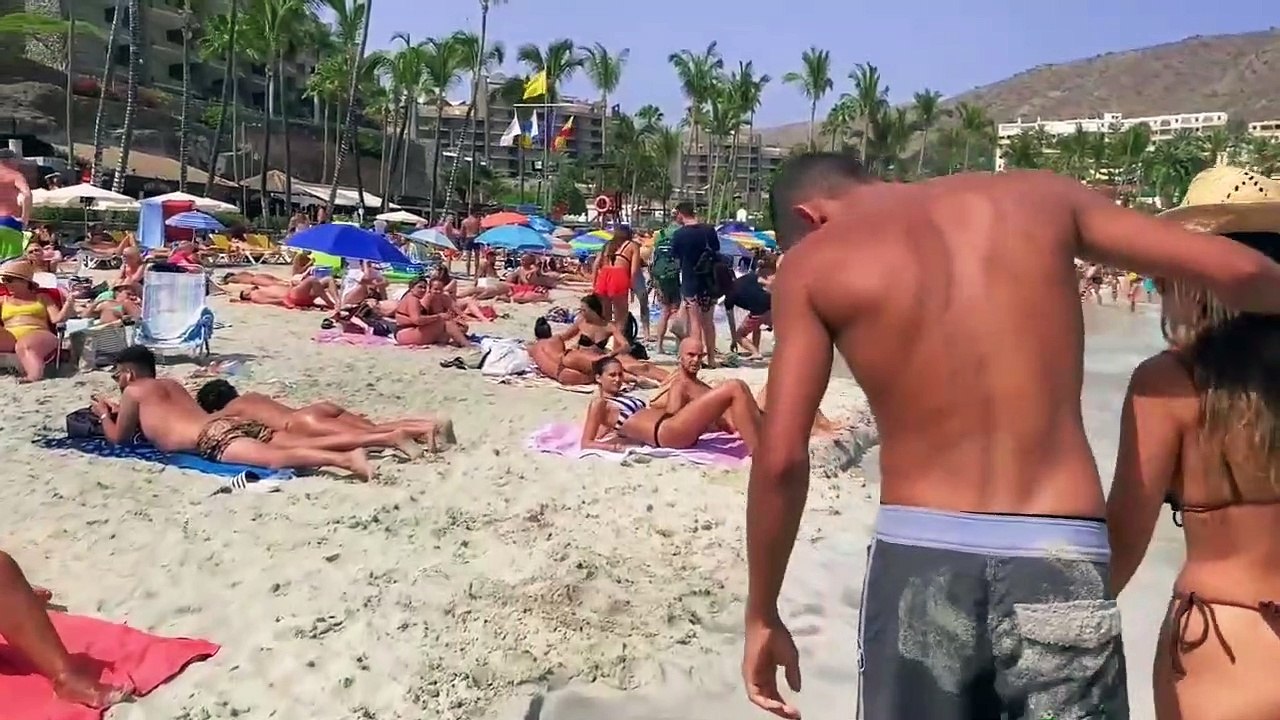 Gran Canaria Playa del Ingles Beach Life Part 10