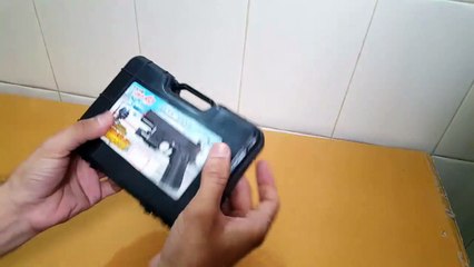 Unboxing and Review of pubg laser toy gun with Suitcase for gift