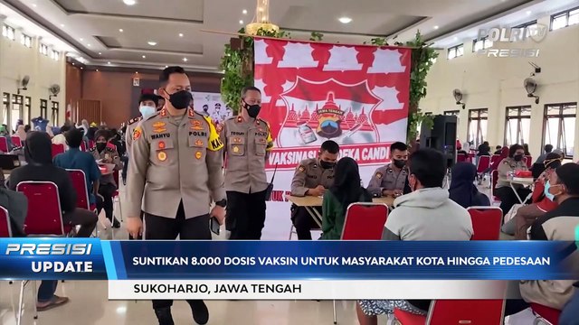 Polres Sukoharjo Gelar Vaksinasi Covid-19 di 3 Lokasi, Target Suntikan 8.000 Dosis Vaksin untuk Masyarakat Kota Hingga Pedesaan