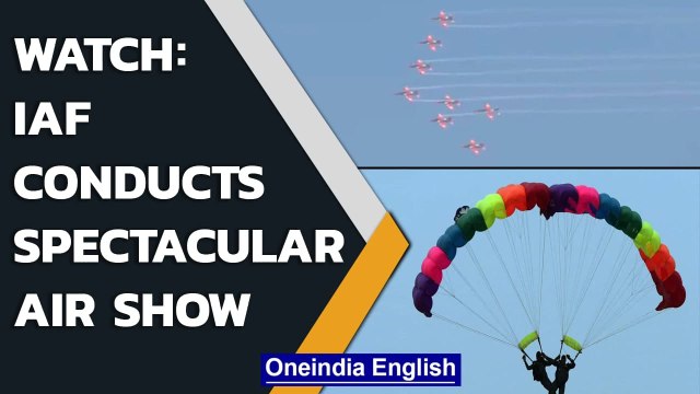 J&K: IAF conducts 'air show' under aegis of 'Azadi ka Amrit Mahotsav' at Dal Lake | Oneindia News