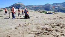 Samandağ sahilinin 12 kilometresi petrol atıklarından temizlendi