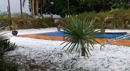 Nuvem de granizo atinge regiões altas do Sul de MG