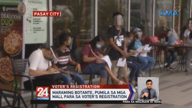 Maraming botante, pumila sa mga mall para sa voter's registration | 24 Oras Weekend