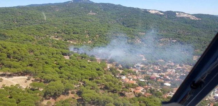 Balıkesir'de iki ayrı noktada orman yangını çıktı