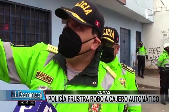 Comas: intervienen extranjeros cuando iban a robar cajero bancario con soplete a gas