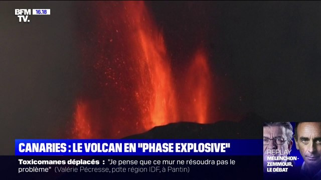 L'inquiétude monte aux Canaries tandis que le volcan est entré en phase explosive