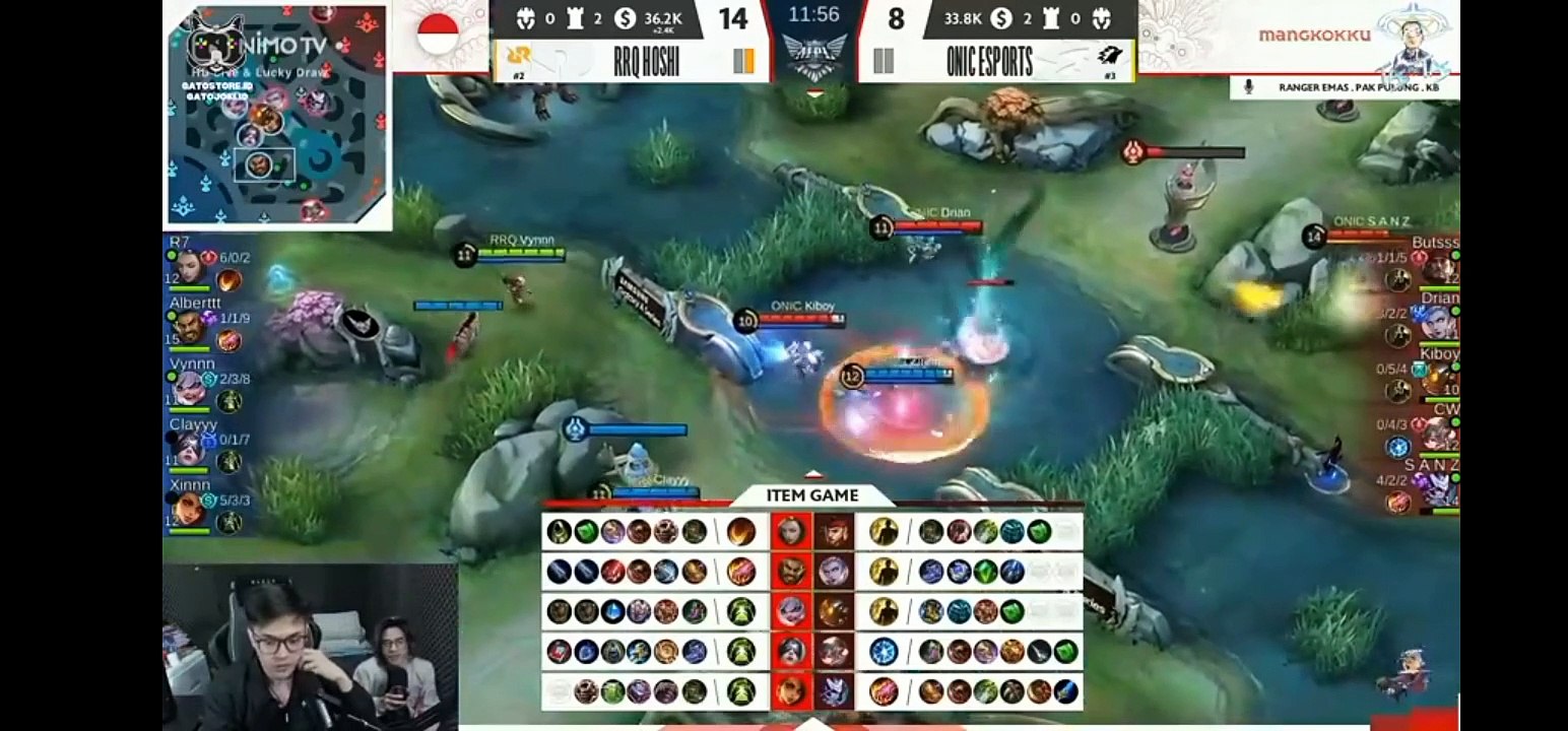 RRQ VS ONIC | MATCH 2 | MOBILE LEGEND