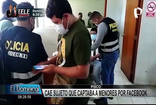 Pisco: capturan a sujeto que captaba a menores por redes sociales