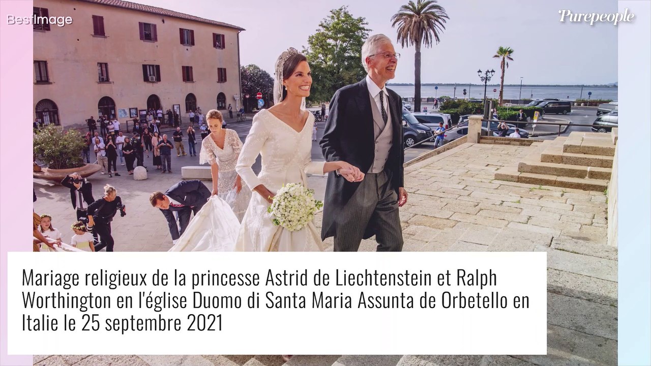 Mariage de Marie-Astrid de Liechtenstein et Ralph Worthington : une princesse radieuse en Toscane