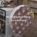 how turns wood turning wood and epoxy into a wall clock you have to guess the time woodturning arts