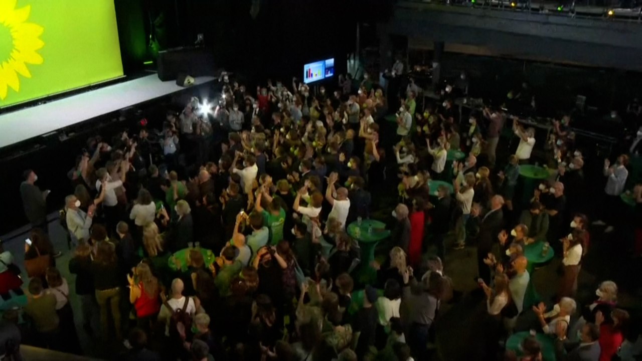 Deutschland-Wahl: Jubel bei den Grünen über erste Prognosen