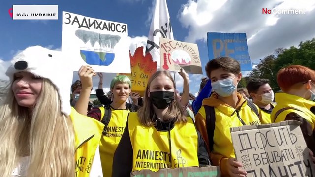 Activistas ucranianos piden al Gobierno compromiso contra el cambio climático