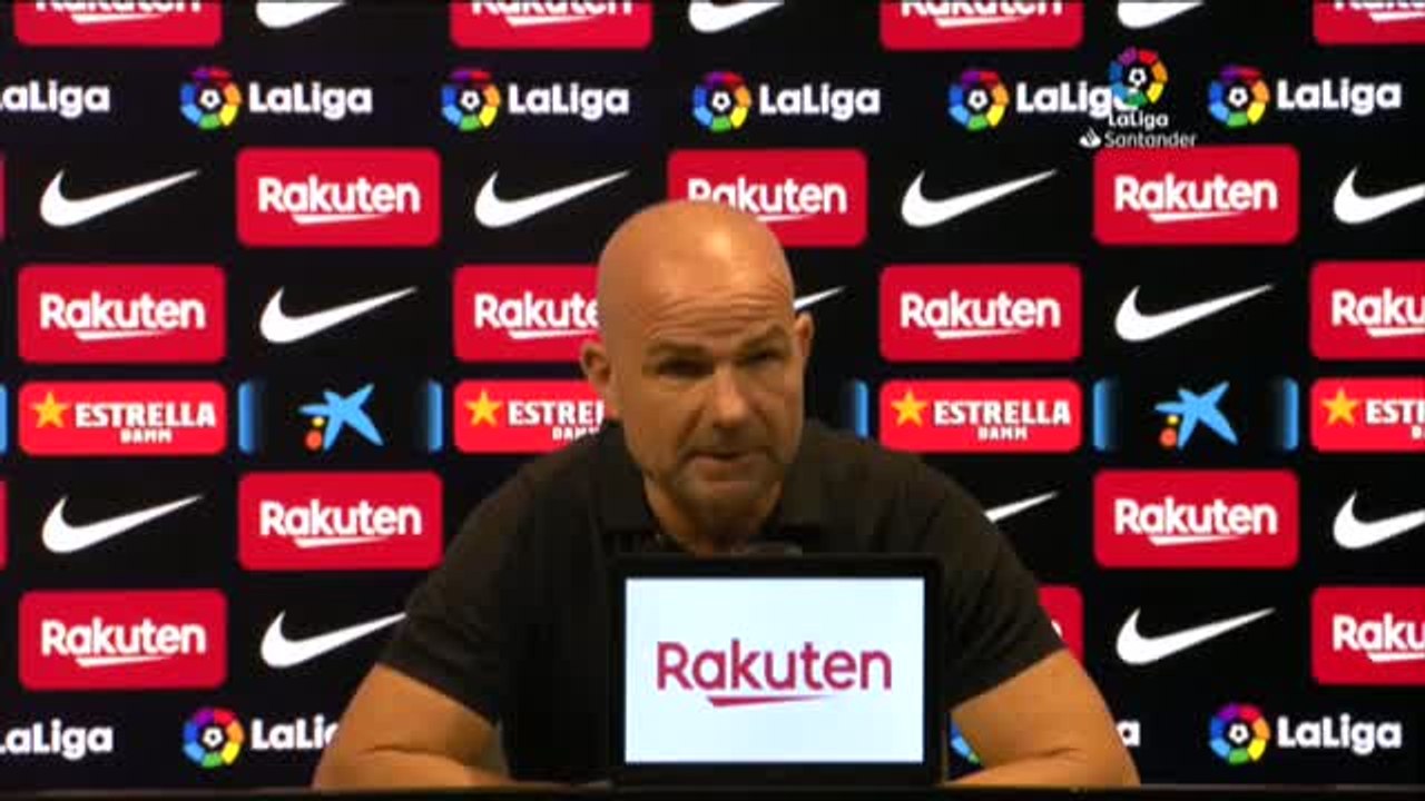 Paco López tras perder 3-0 ante el Barça: "Hoy hemos estado muy mal"