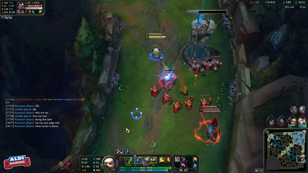 Perkz sufriendo contra teemo