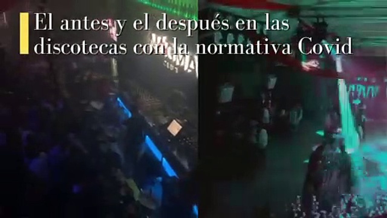 El antes y el después de las discotecas con la...