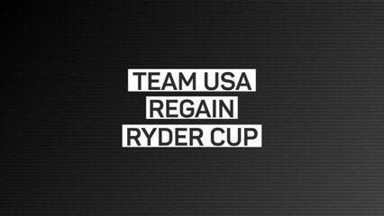Breaking News - Team USA regain Ryder cup by record margin