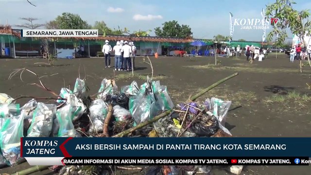 Aksi Bersih Sampah di Pantai Tirang Kota Semarang