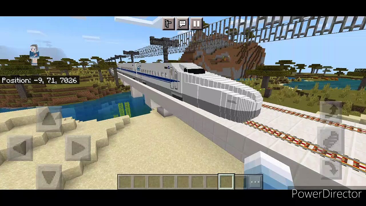 minecraft giant on train