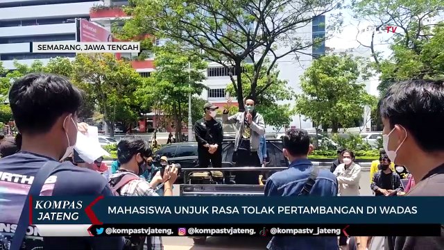 Mahasiswa Unjuk Rasa Tolak Pertambangan di Wadas