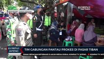 Tim Gabungan Pantau Prokes di Pasar Tiban