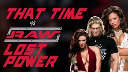 The WWE RAW Power Outage on LIVE TV (Today in Wrestling History)