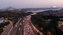 İstanbul'da haftanın ilk iş gününde trafik yoğunluğu erken başladı