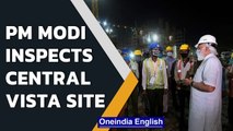 PM Modi inspects Central Vista site, makes surprise visit after US tour | Oneindia News