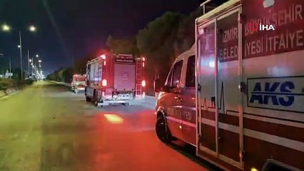 Beton bariyerlere çarpan otomobil alev aldı: 1 ölü, 1'i ağır 3 yaralı