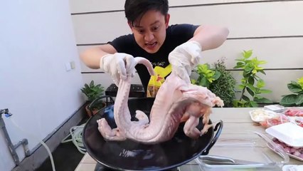 MUKBANG BIAWAK GEPREK SAOS AMER! LEVEL 1000 BAKTRINYA ENAK BANGET!