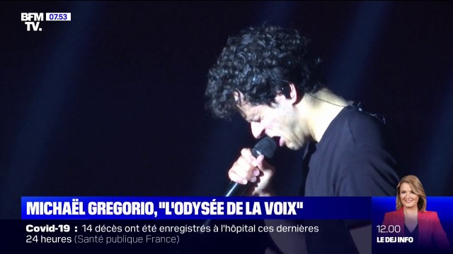 Dans son nouveau spectacle, L'Odyssée de la voix , Michaël Gregorio reprend 40 artistes