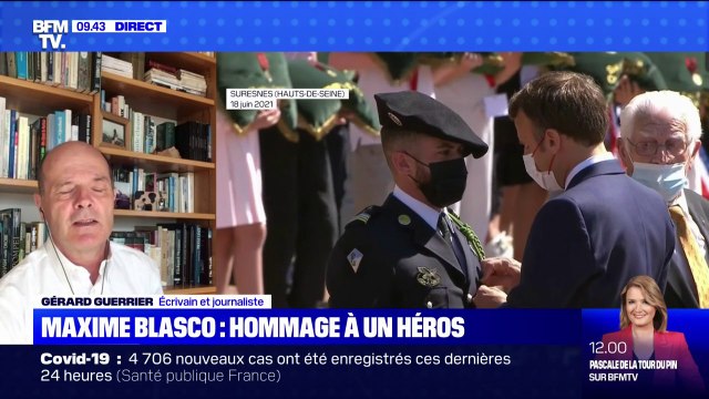 Gérard Guerrier, journaliste et écrivain, raconte le sauvetage des deux pilotes d'un hélicoptère par Maxime Blasco, militaire tué au Mali