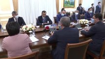 NUR SULTAN - TBMM Başkanı Şentop, Kazakistan Senato ve Meclis Başkanı ile görüştü