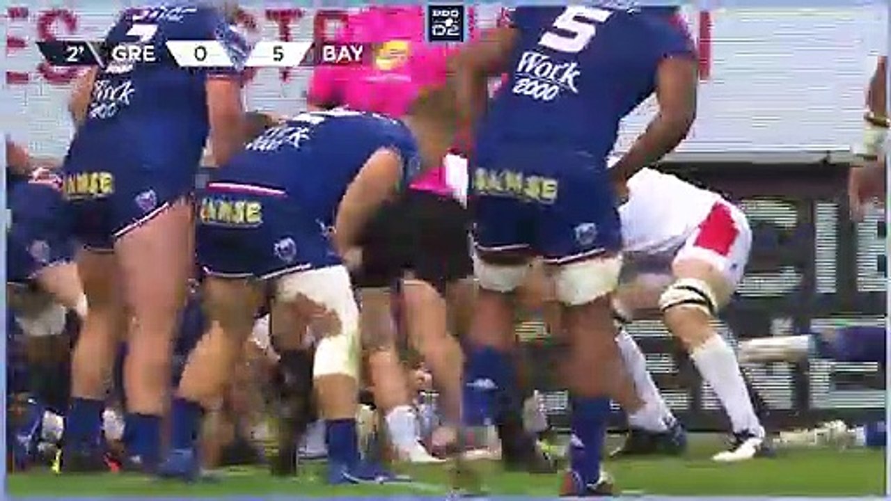 PRO D2 - Résumé FC Grenoble Rugby-Aviron Bayonnais-  J05 - Saison 2021-2022