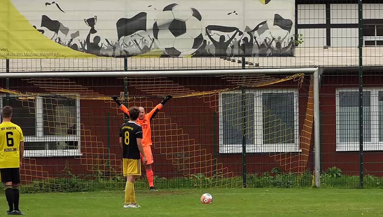 Der Ehrentreffer des 1. SC Göttingen 05 beim SSV Nörten durch Norick Florschütz