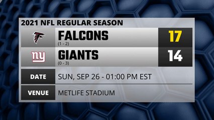 Falcons @ Giants Game Recap for SUN, SEP 26 - 01:00 PM EST