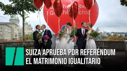 Suiza aprueba en referéndum legalizar el matrimonio homosexual