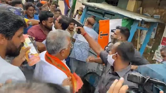 Bhabanipur: Dilip Ghosh’s security pulled gun amid ruckus