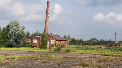 Stewartby Brickworks chimneys demolition